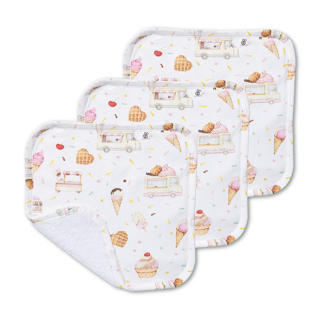 Ice Creams Organic Wash Cloths - 3 Pack - View 1