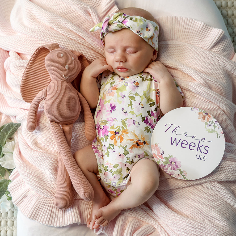Isla Short Sleeve Organic Kimono Bodysuit - View 8