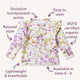 Isla Organic Long Sleeve Top with Frill - Thumbnail 4