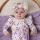 Isla Organic Snugglesuit Convertible Romper with Frill - Thumbnail 3