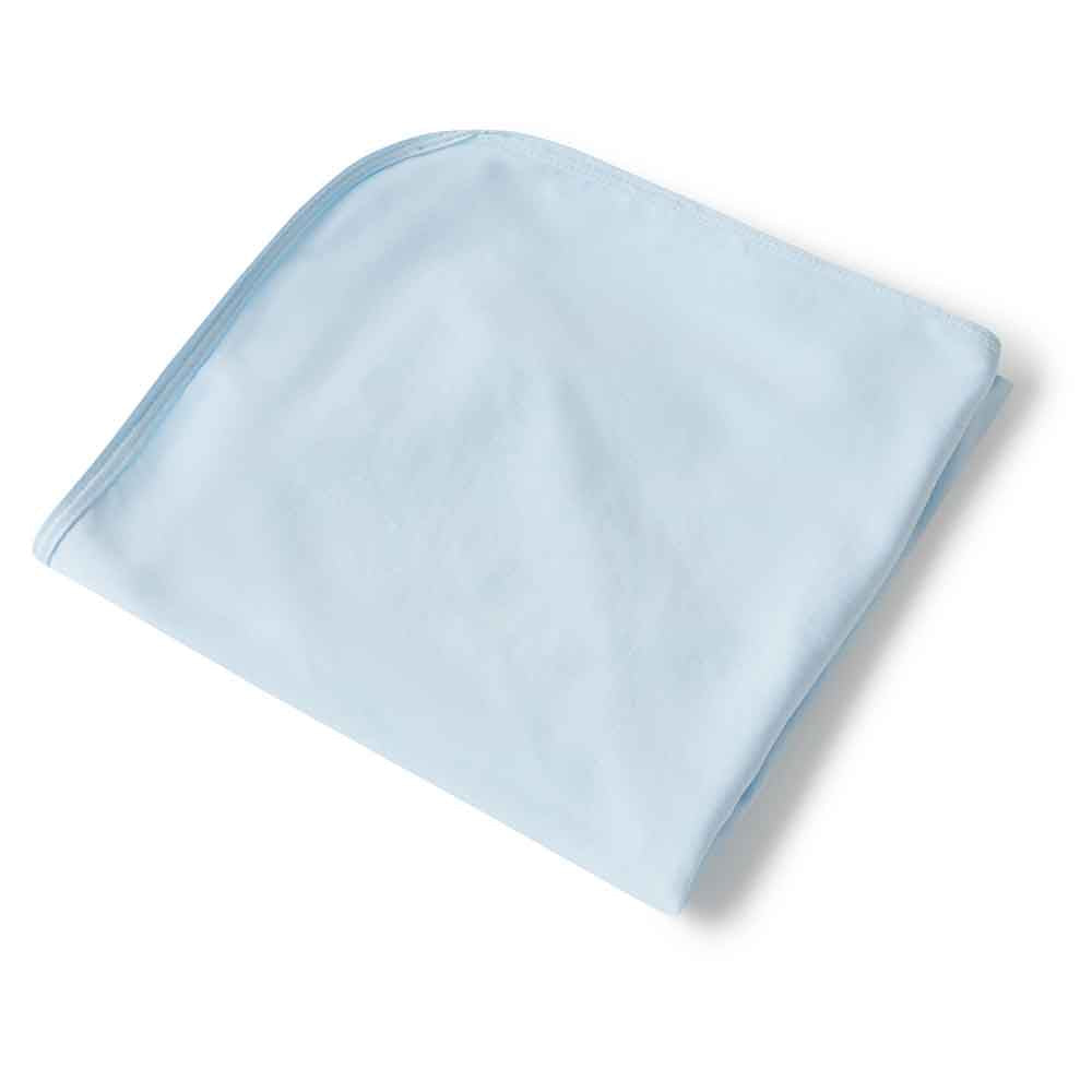 Baby Blue Organic Jersey Wrap & Beanie Set - View 5