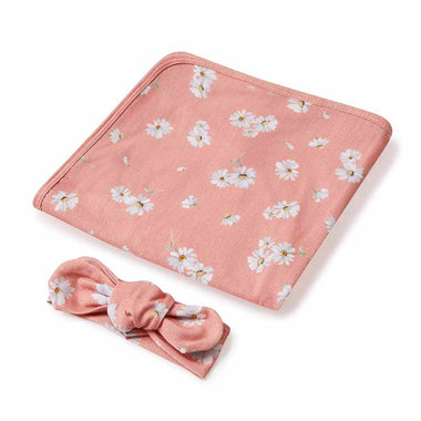Daisy Jersey Wrap Birth Announcement Set-Snuggle Hunny