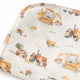 Diggers & Tractors Organic Jersey Wrap & Beanie Set - Thumbnail 6