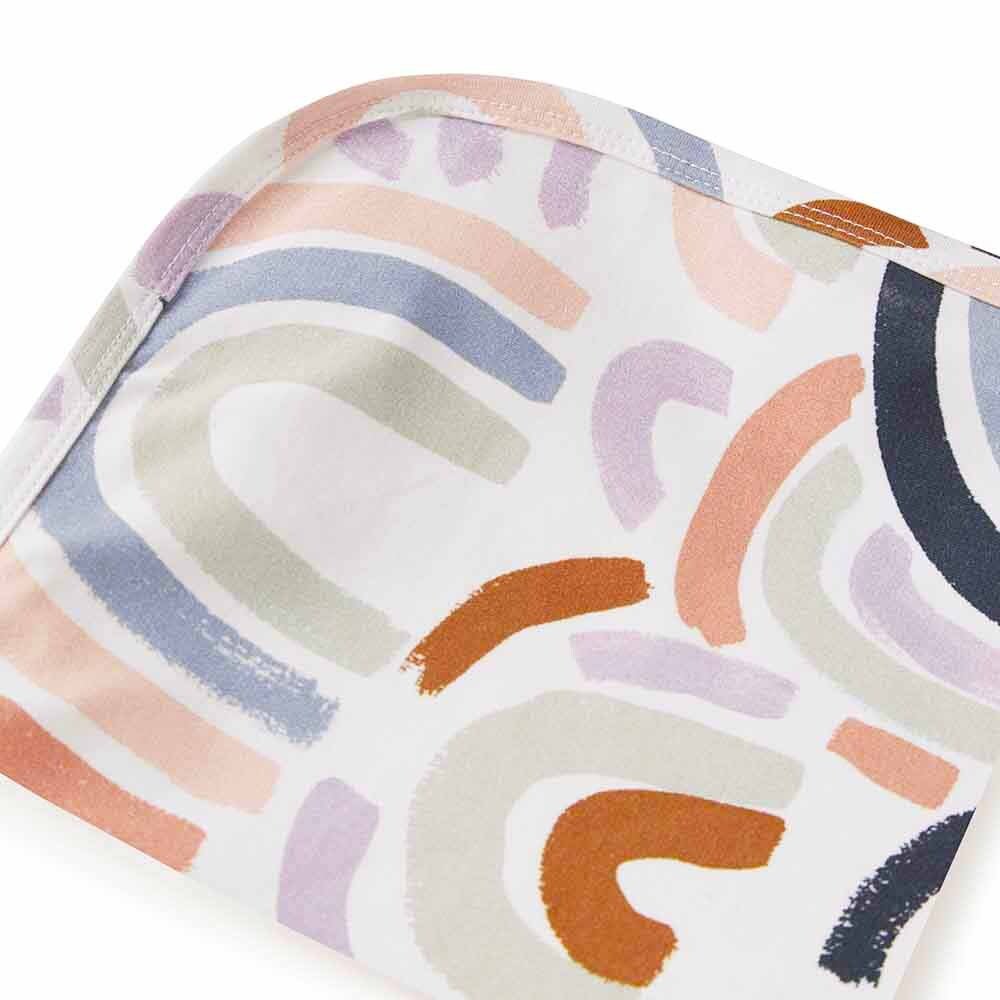 Rainbow Baby Organic Jersey Wrap & Beanie Set - View 3