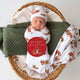 Reindeer Organic Jersey Wrap & Beanie Set + Milestone Card - Thumbnail 1