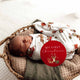 Reindeer Organic Jersey Wrap & Beanie Set + Milestone Card - Thumbnail 9