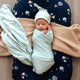 Sage Jersey Wrap Birth Announcement Set - Thumbnail 4