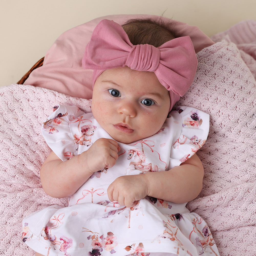 Carousel Short Sleeve Organic Dress - View 15