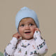 Baby Blue Organic Baby Knit Beanie - Thumbnail 3