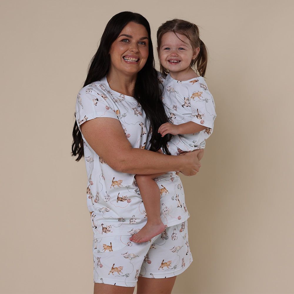Kittens Organic Womens PJ Set - View 5