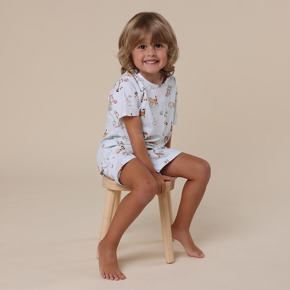 Kittens Organic Kids PJ Set - View 8