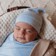 Baby Blue Organic Knotted Beanie-Snuggle Hunny