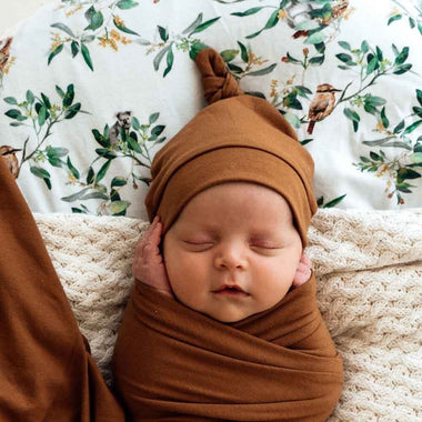 Bronze (New) Organic Knotted Beanie-Snuggle Hunny