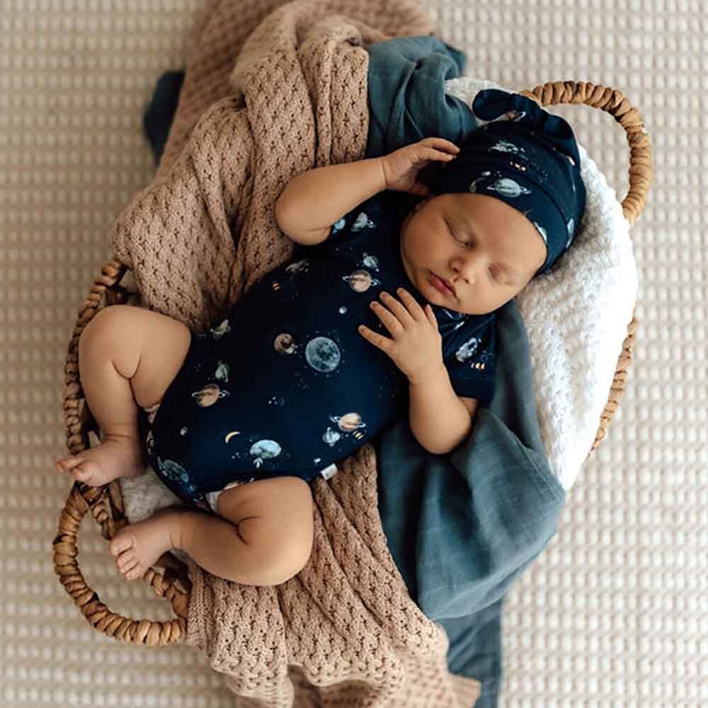 Milky Way Organic Knotted Beanie-Snuggle Hunny