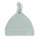 Knotted Beanie - Sage Ribbed Organic Knotted Beanie