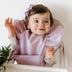 Lavender Frill Snuggle Bib-Snuggle Hunny