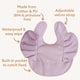 Lavender Frill Snuggle Bib - Thumbnail 3