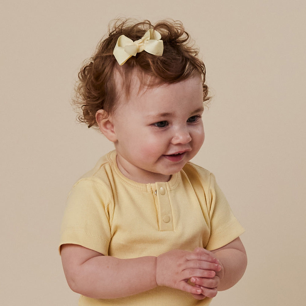 Lemon Bow Hair Clip - View 1