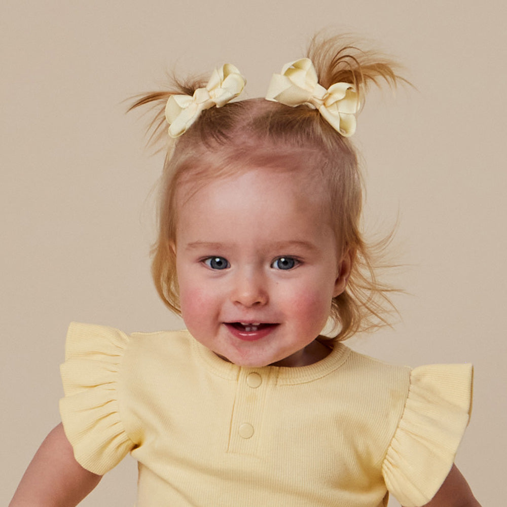 Lemon Piggy Tail Hair Clips - Pair - View 5