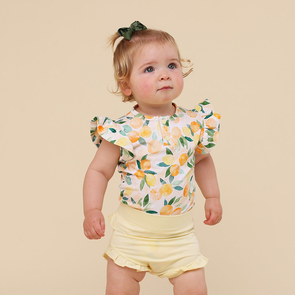 Lemon Sorbet Organic Jersey Bloomers - View 4