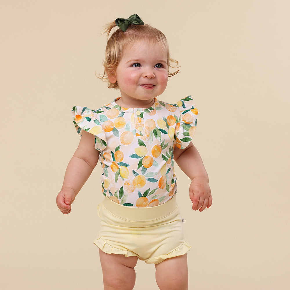 Lemon Sorbet Organic Jersey Bloomers - View 2