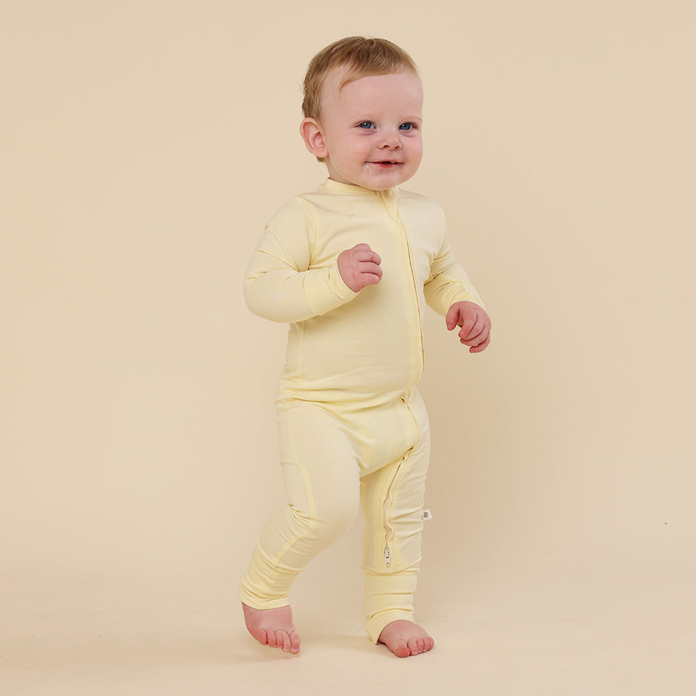 Lemon Sorbet Organic Snugglesuit Convertible Romper - View 5
