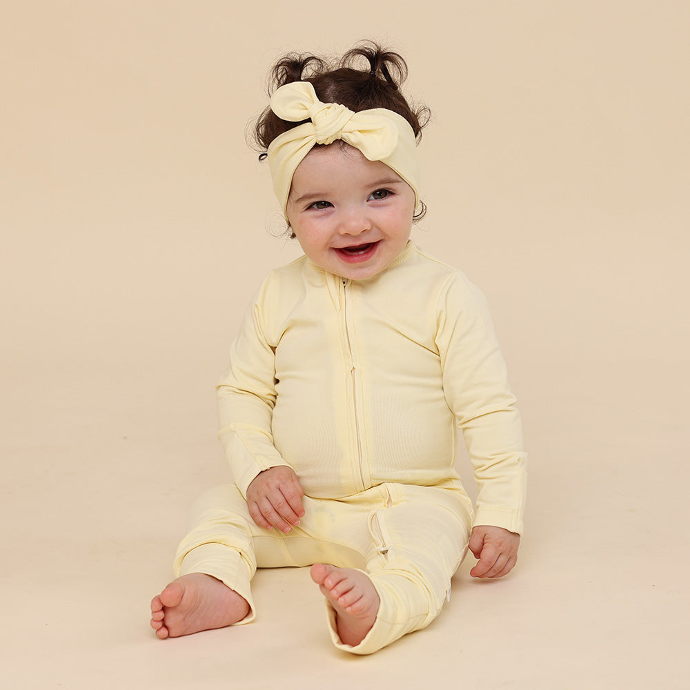 Lemon Sorbet Organic Snugglesuit Convertible Romper - View 1