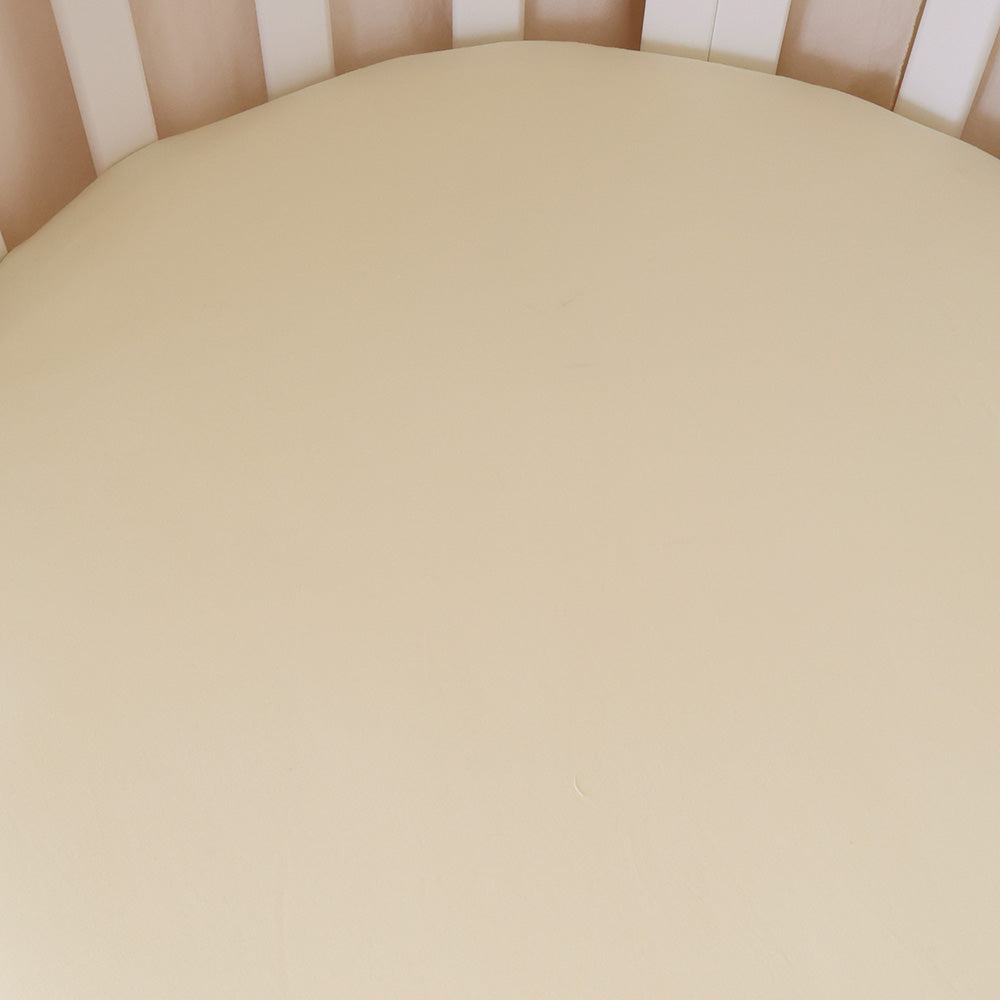 Lemon Sorbet Organic Fitted Cot Sheet - View 3