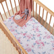 Lilac Skies Fitted Cot Sheet-Snuggle Hunny