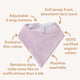 Lilac Organic Dribble Bib - Thumbnail 3