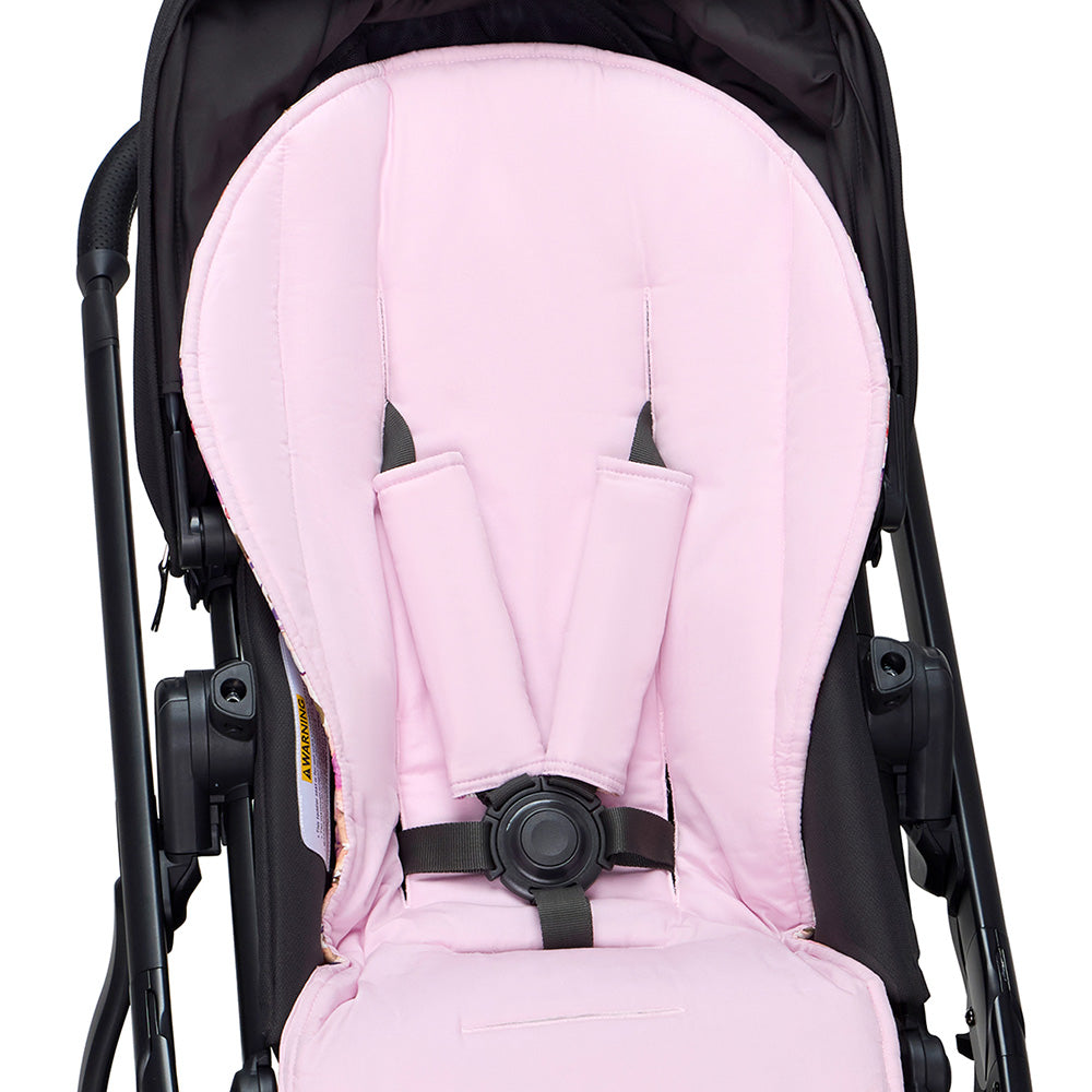 Bundle - Blushing Beauty Pram Liner & Strap Cover Set - View 9