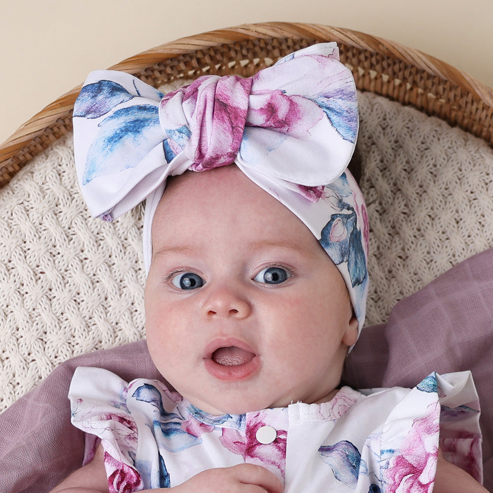 Lilac Skies Organic Oversized Bow - View 4