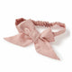 Dusty Pink Pre-Tied Linen Bow - Baby & Toddler - Thumbnail 2
