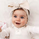 Natural Pre-Tied Linen Bow - Baby & Toddler - Thumbnail 3