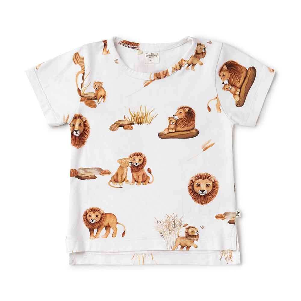 Lion Organic T-Shirt-Snuggle Hunny