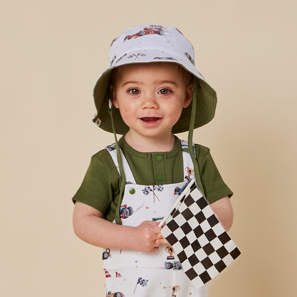 Little Racers Reversible Cotton Bucket Hat - View 5