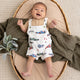 Little Racers Organic Snuggle Overall Shorts - Thumbnail 3