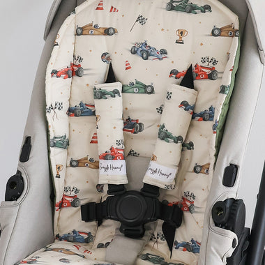 Little Racers Universal Reversible Pram Strap Covers | Snuggle Hunny