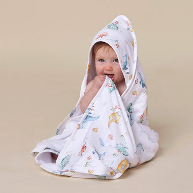 Little Subs Organic Hooded Baby Towel | Snuggle Hunny