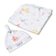 Little Subs Organic Jersey Wrap & Beanie Set - Thumbnail 2
