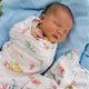 Little Subs Organic Jersey Wrap & Beanie Set - Thumbnail 9