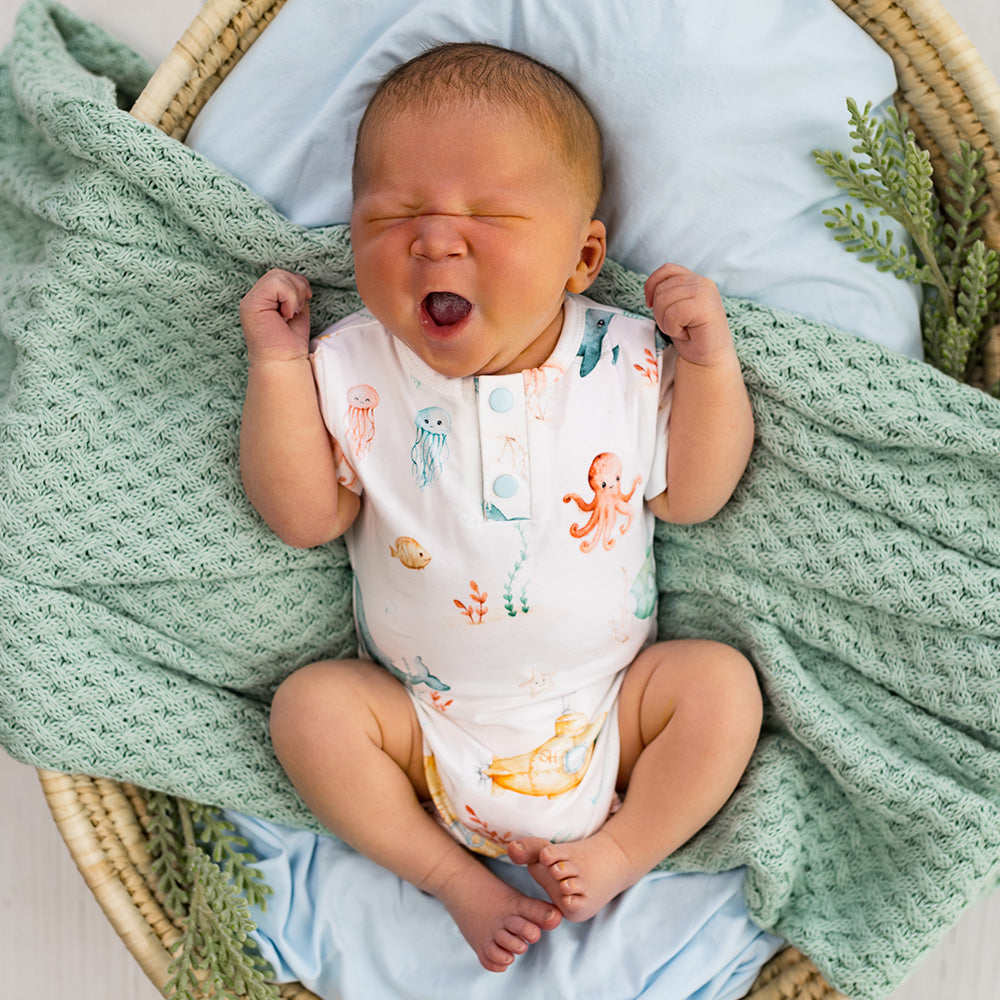 Little Subs Short Sleeve Organic Bodysuit - View 14