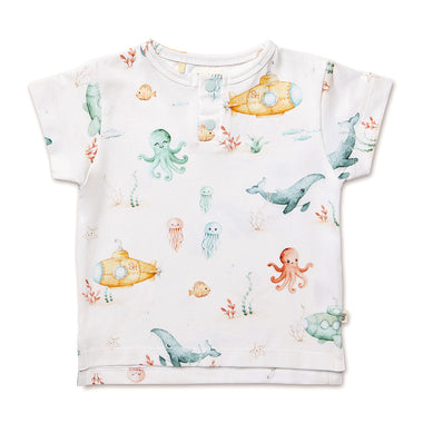 Little Subs Organic Short Sleeve Top | Snuggle Hunny