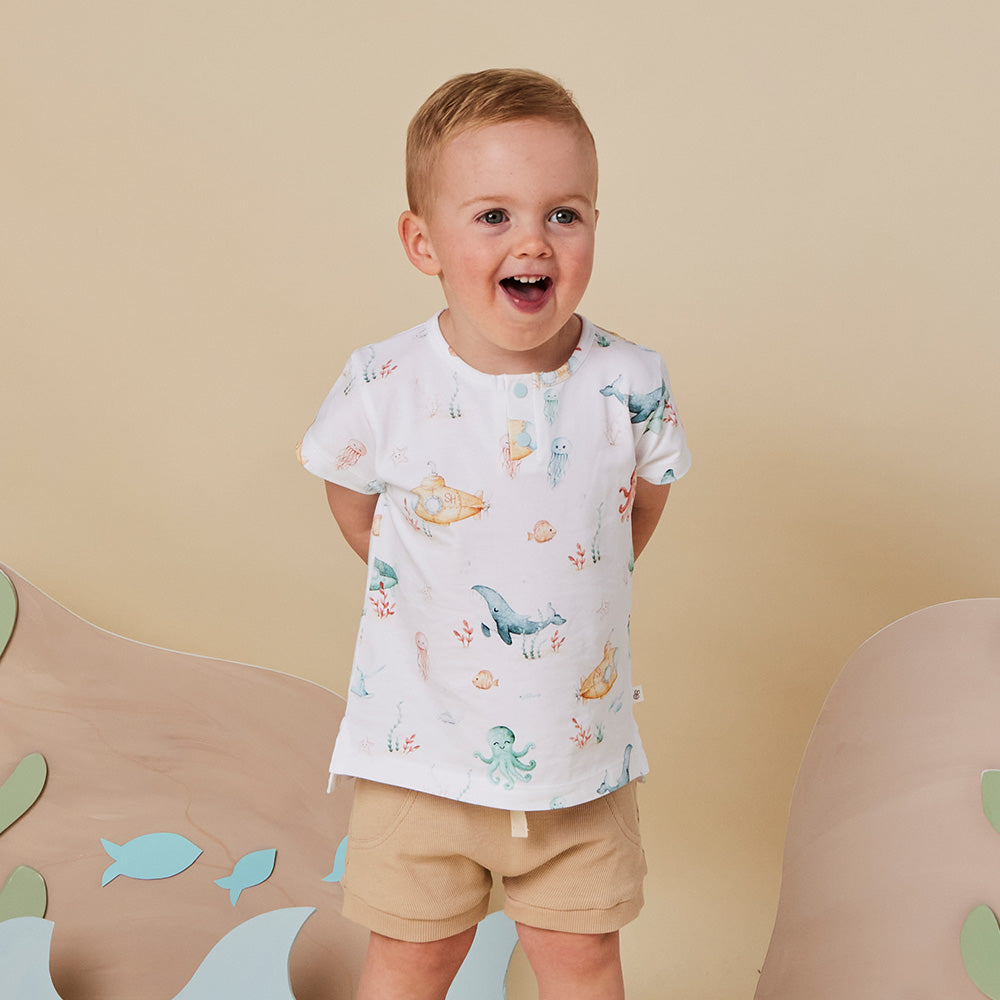 Little Subs Organic Short Sleeve Top - View 7