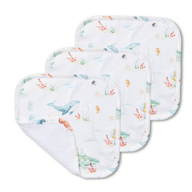 Little Subs Organic Wash Cloths - 3 Pack | Snuggle Hunny