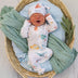 Little Subs Organic Snuggle Sleepsuit Zip Footie | Snuggle Hunny