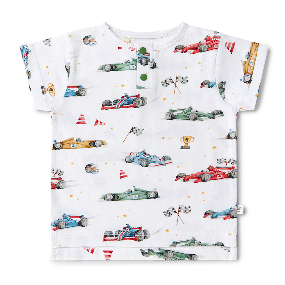 Little Racers Organic Short Sleeve Top - View 2