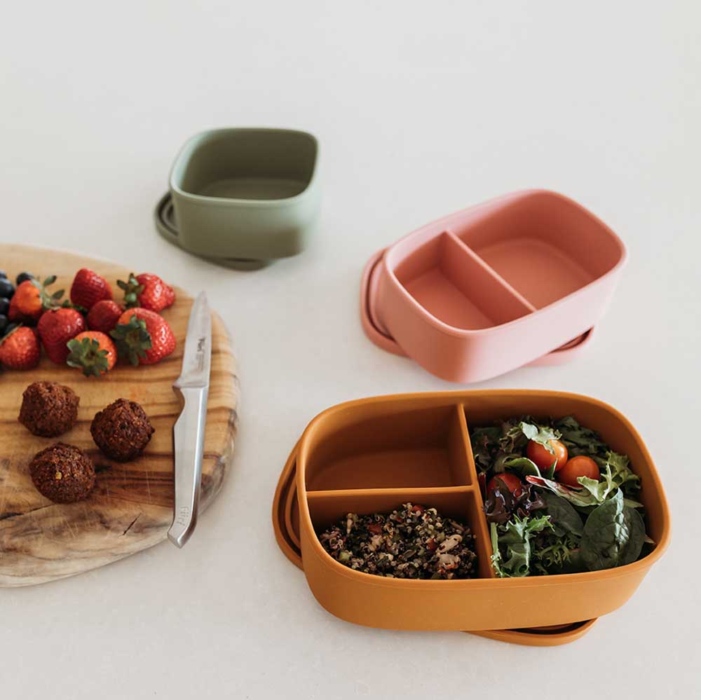 Silicone Large Lunch Box Chestnut - View 2