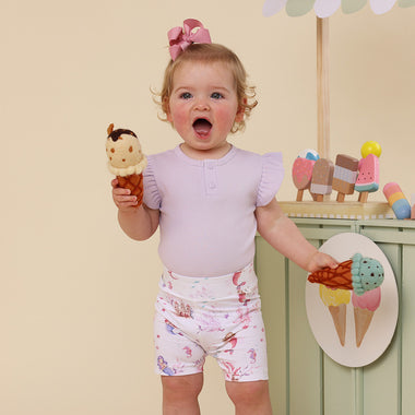 Mermaid Organic Bike Shorts | Snuggle Hunny