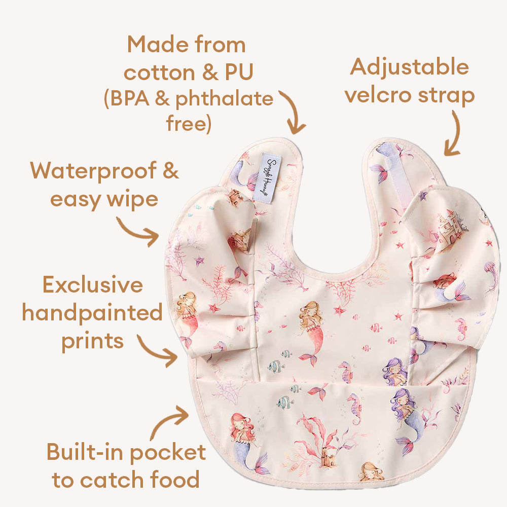 Mermaid Frill Snuggle Bib - View 4